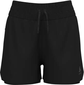 ODLO Zeroweight 3in 2in1 Hardloopshorts Dames-Zwart - XS,S,M,L,XL