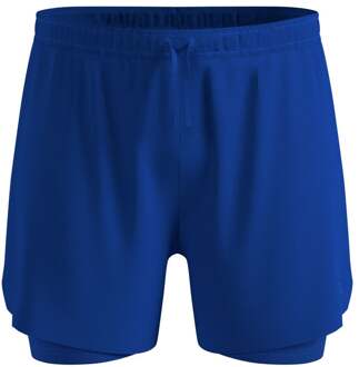 ODLO Zeroweight 5in 2in1 Hardloopshorts Heren-blauw, blauw - XL