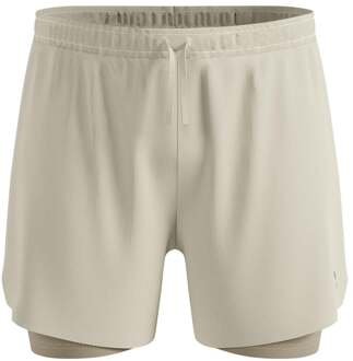 ODLO Zeroweight 5in 2in1 Hardloopshorts Heren-grijs, olijf - XXL