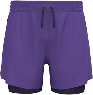 ODLO Zeroweight 5in 2in1 Hardloopshorts Heren-paars lila