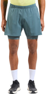 ODLO Zeroweight 5inch 2in1 Hardloopshorts Heren donkergrijs - XXL