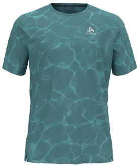 ODLO Zeroweight Chill-Tec Crew Neck Hardloopshirt Heren blaugrau - M