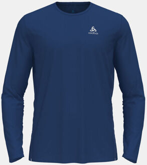 ODLO Zeroweight Chill-Tec Crew Neck Hardloopshirt Heren donkerblauw - L