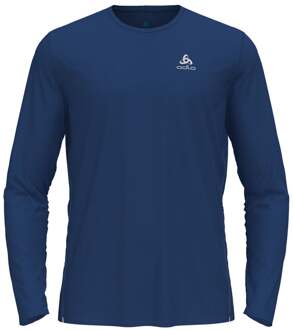 ODLO Zeroweight Chill-Tec Crew Neck Hardloopshirt Heren donkerblauw - M