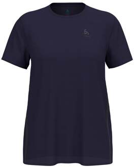 ODLO Zeroweight Chill-Tec Hardloopshirt Dames-Donkerblauw - M