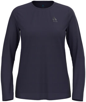 ODLO Zeroweight Chill-Tec Hardloopshirt Dames-Donkerblauw - XL