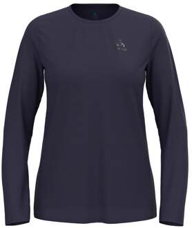 ODLO Zeroweight Chill-Tec Hardloopshirt Dames-Donkerblauw - XL