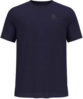 ODLO Zeroweight Chill-Tec Hardloopshirt Heren-donkerblauw - S,M,L,XL,XXL