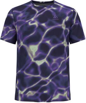 ODLO Zeroweight Chill-Tec Hardloopshirt Heren-Paars,Mint lila - XL