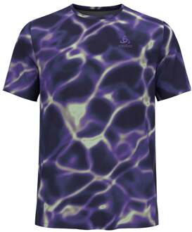 ODLO Zeroweight Chill-Tec Hardloopshirt Heren-Paars,Mint - S