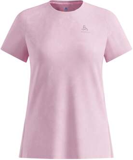 ODLO Zeroweight Engineered Chill-Tec Hardloopshirt Dames-pink roze - S