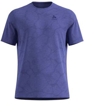 ODLO Zeroweight Engineered Chill-Tec Hardloopshirt Heren-Blauw - M