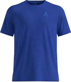 ODLO Zeroweight Engineered Chill-Tec Hardloopshirt Heren-blauw - S