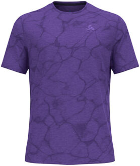 ODLO Zeroweight Engineered Chill-Tec Hardloopshirt Heren-Paars - L