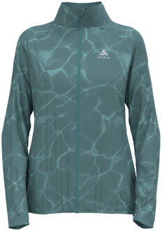 ODLO Zeroweight Print Hardloopjas Dames-Blaugrau - XS,S,XL