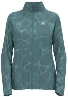 ODLO Zeroweight Print Hardloopjas Dames-Blaugrau - XS