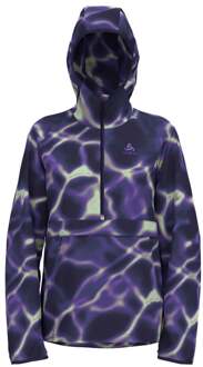 ODLO Zeroweight Print Hardloopjas Dames-Paars - M,L