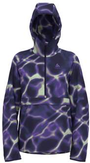 ODLO Zeroweight Print Hardloopjas Dames-Paars - XS
