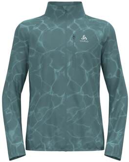 ODLO Zeroweight Print Hardloopjas Heren-Blaugrau - L