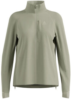 ODLO Zeroweight Pro Warm Hardloopjas Dames-Olijf - XS,M,L,XL