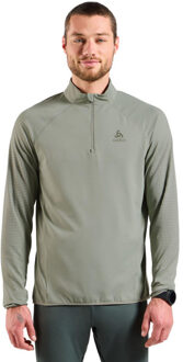 ODLO Zeroweight Warm Half-Zip Midlayer LS Heren grijs - XL
