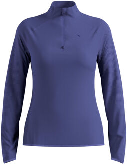 ODLO Zeroweight Warm Mid Layer 1/2 Zip Hardloopshirt Dames-Blauw - S,L,XL
