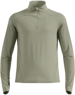 ODLO Zeroweight Warm Mid Layer 1/2 Zip Hardloopshirt Heren-Olijf - S,M,XL,XXL