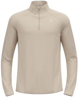 ODLO Zeroweight Warm Mid Layer 1/2 Zip Hardloopshirt Heren-Zilver - XXL