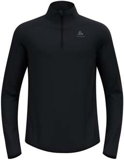 ODLO Zeroweight Warm Mid Layer 1/2 Zip Hardloopshirt Heren-Zwart - S,M,L,XL,XXL
