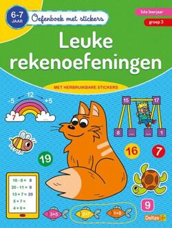 oefenboek met stickers - leuke rekenoefeningen 6-7 j.