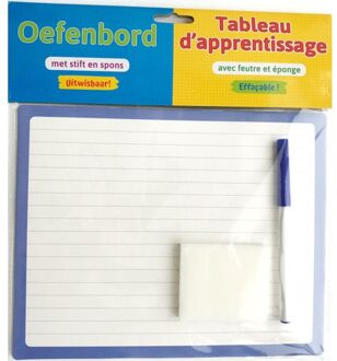 Oefenbord Met Stift En Spons (Uitwisbaar)