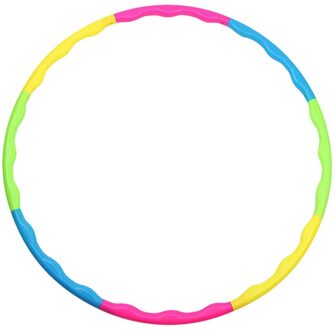 Oefening Hoepel Draagbare Oefening Fitness Verwijderbare 8 Stukken Splicing Hoepel Voor Volwassenen Kinderen Gym Apparatuur Taille Trainer Beige