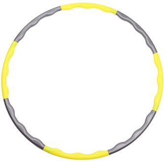 Oefening Hoepel Draagbare Oefening Fitness Verwijderbare 8 Stukken Splicing Hoepel Voor Volwassenen Kinderen Gym Apparatuur Taille Trainer Goud