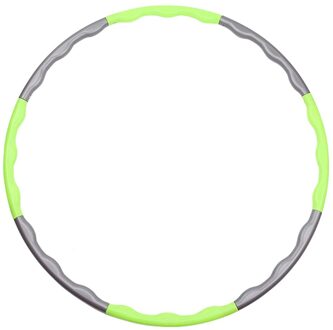 Oefening Hoepel Draagbare Oefening Fitness Verwijderbare 8 Stukken Splicing Hoepel Voor Volwassenen Kinderen Gym Apparatuur Taille Trainer Grijs
