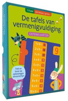 Oefenkaarten - De tafels van vermenigvuldiging (7-8 j.)