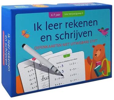 oefenkaarten rekenen en schrijven junior karton 20 stuks