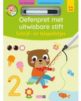 Oefenpret Met Uitwisbare Stift - Schrijf- En Telspelletjes (3-4 J.) - ZNU