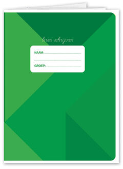 Oefenschrift/schrift A5 - 1x - groen - basisschool/onderwijs - Schriften