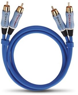 Oehlbach Audio-cinchkabel Stereo 1,0 m Mini jack kabel Blauw