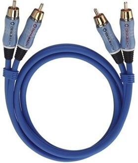 Oehlbach Audio-cinchkabel Stereo 2,0 m Mini jack kabel Blauw