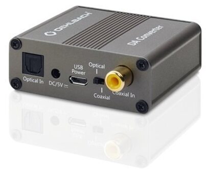 Oehlbach Digitaal-analoogconverter, coaxiale en optische ingang voor digitaal signaal TV accessoire Bruin