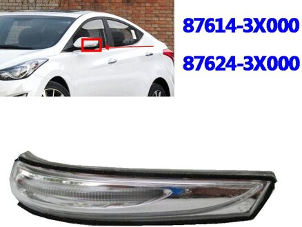 OEM-buiten spiegel-LED-richtingaanwijzer repeater lamp LH-RH voor Hyundai-Elantra 876143X000 876243X000 belangrijkste rijden spiegel links