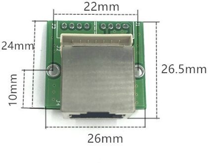 Oem Fabriek Direct Mini Snelle 10 / 100 Mbps 3-Poort Ethernet Netwerk Lan Hub Switch Board 3 Rj45 5V 12V 2 Rj45 1 * 8pin Hoofd Poort Transfer module
