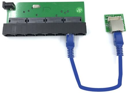 OEM fabriek direct mini snelle 10/100 mbps 8 poort Ethernet netwerk lan hub switch board twee-layer pcb 2 rj45 1 * 8pin hoofd poort 1-Transfer module