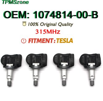 Oem-Grade Auto Tpms 1074814-00-B Bandenspanningscontrolesysteem 315Mhz Voor Tesla Tyre Air Monitor Sensor 1stk