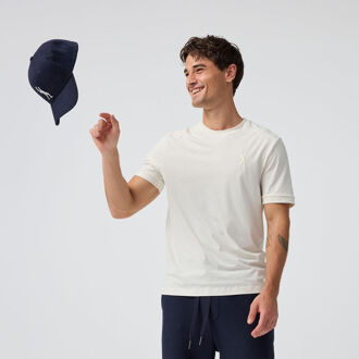 Off-Court T-shirt Heren-Crème - S,M,L,XL,XXL