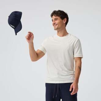 Off-Court T-shirt Heren-Crème - S