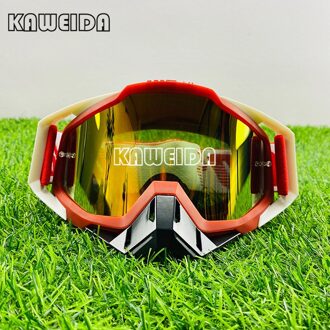 Off Road Motorcycle Goggles Bike Fietsen Skiën Snowboarden Brillen Winddicht Beschermende Motocross Bril Outdoor Producten as the afbeelding 5