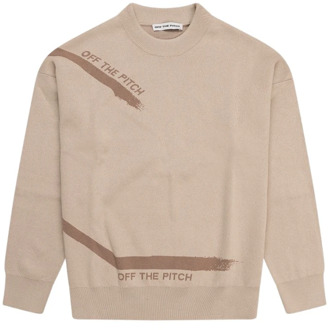 Off The Pitch Direction Jacquard Sweater Heren Sand Off The Pitch , Beige , Heren - 2Xl,L,S