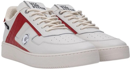 Off The Pitch Sky Force Sneakers Wit/Rood Off The Pitch , White , Heren - 45 Eu,44 Eu,41 Eu,46 Eu,42 Eu,43 EU
